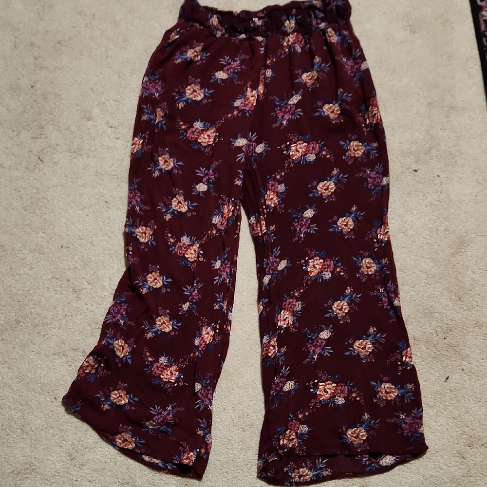 Floral Wide-Leg Pants